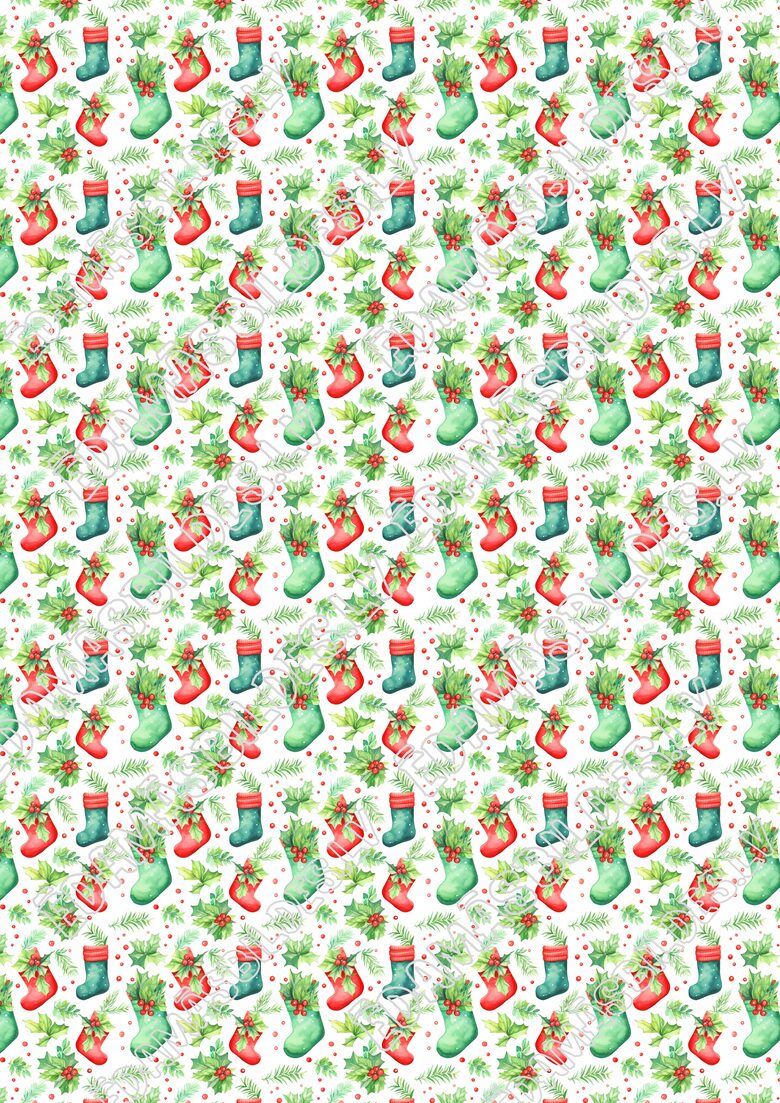 Chocolate Transfer Sheets "Ziemassvētku Nr3" ar apdruku 